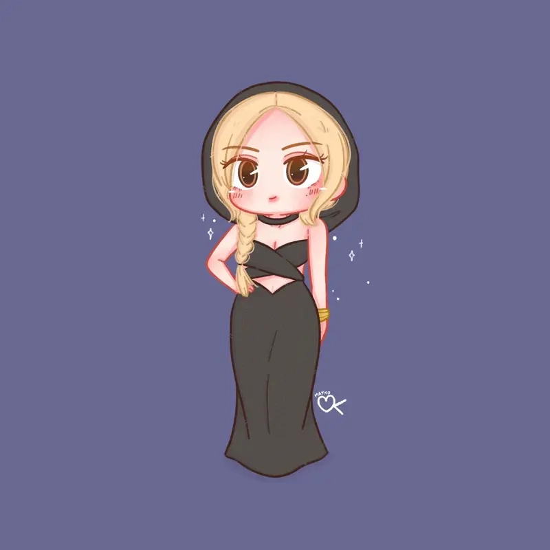 Tạo phong cách riêng với blackpink rose chibi drawing