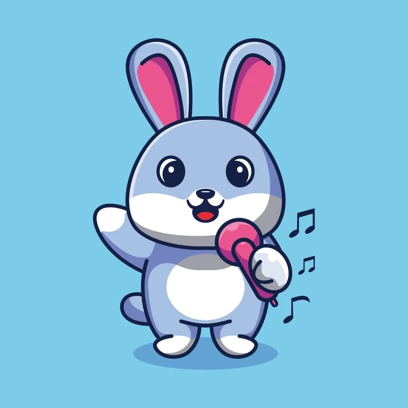 Tập vẽ đơn giản với hình thỏ cute dễ về siêu dễ thương