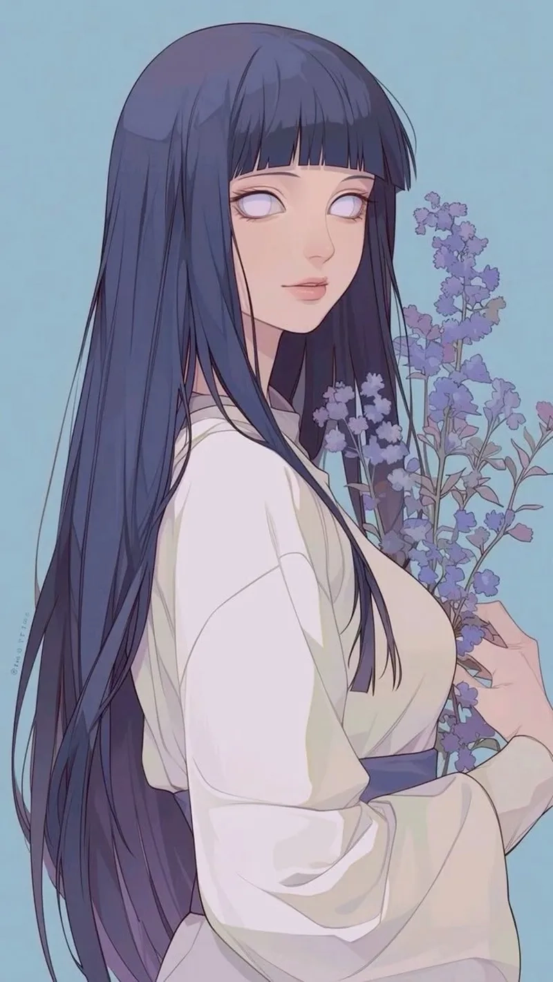 Tham khảo kiểu tóc Hinata Hyuga hairstyle nhẹ nhàng cuốn hút