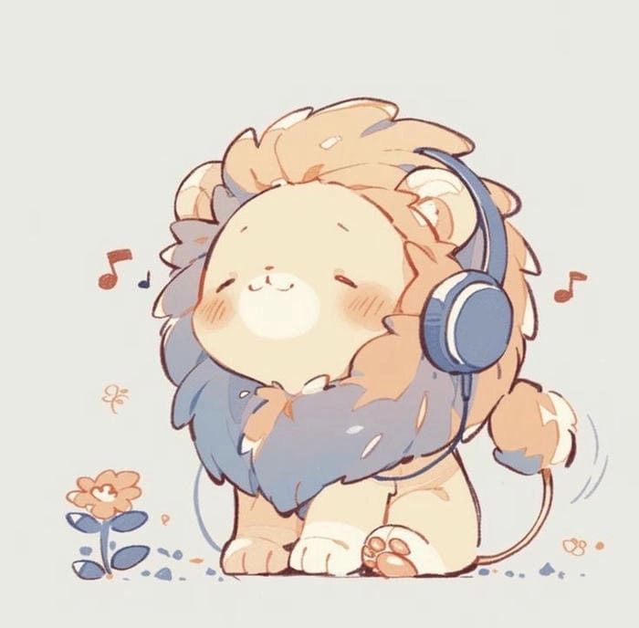 Thêm chút sinh động với con sư tử chibi cực đáng yêu