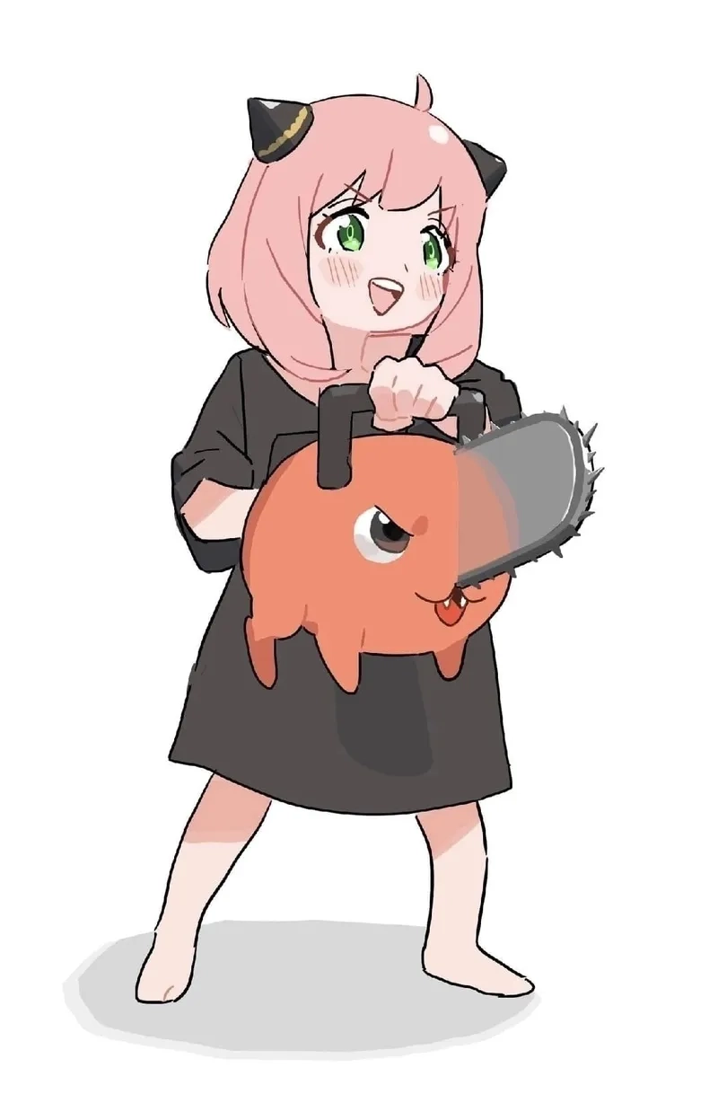 Thích thú với Anya x Pochita qua fanart đáng yêu
