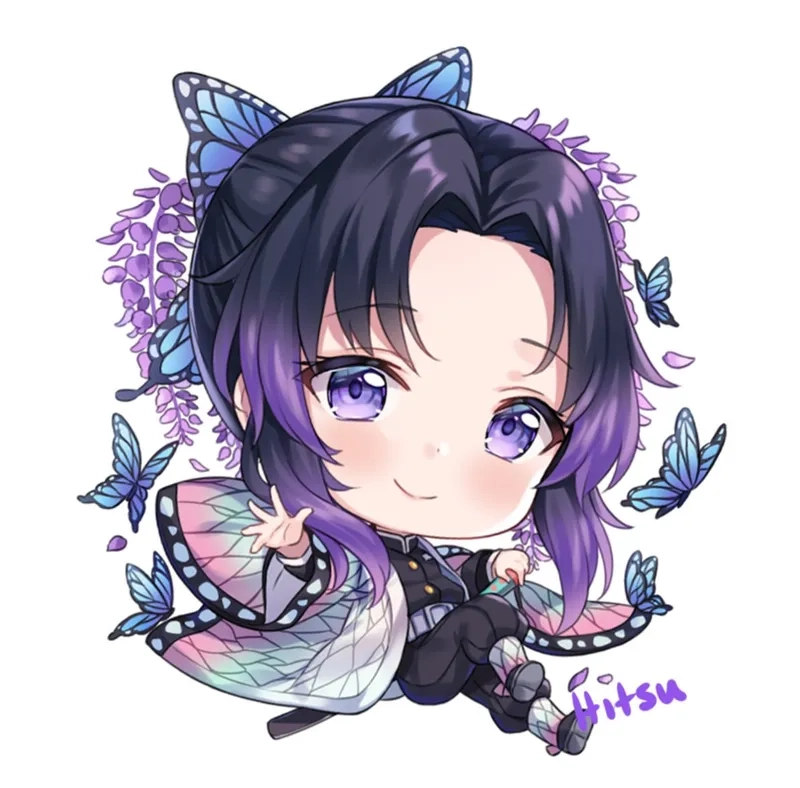 Thỏa sức sáng tạo với vẽ shinobu chibi cute siêu dễ thương