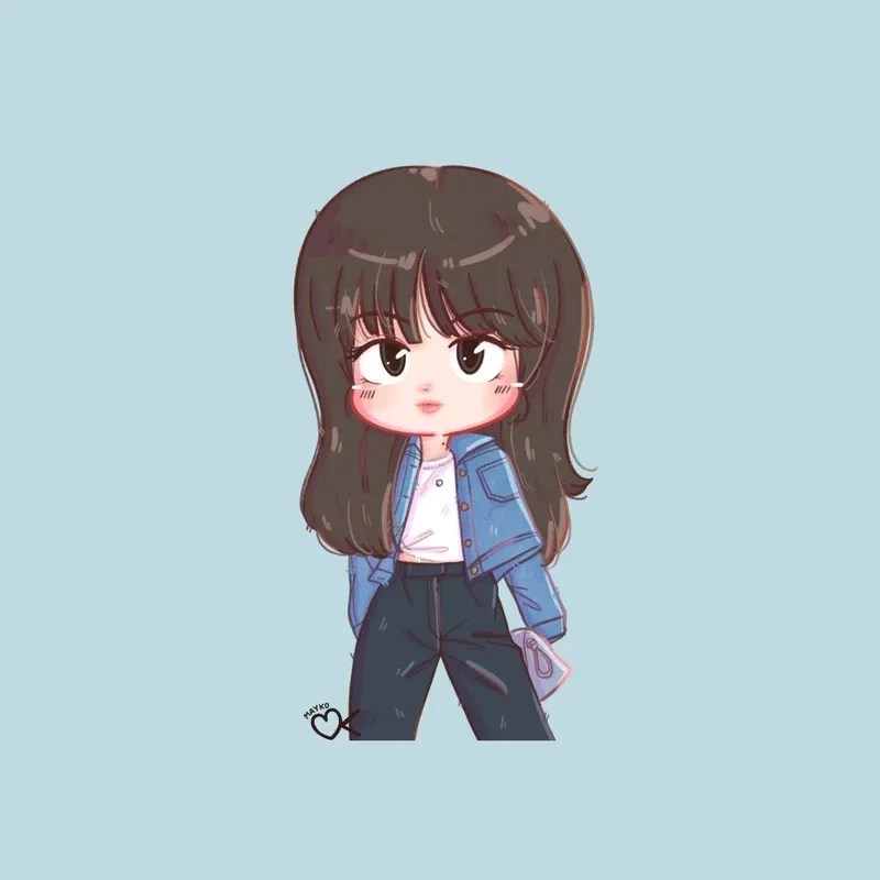 Thử ngay mẫu lisa chibi dễ vẽ cho bé yêu vẽ tranh