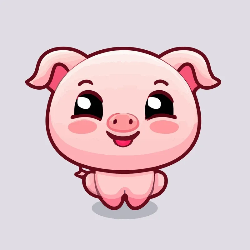 Tìm ngay bộ hình heo chibi dễ thương cực kỳ ngọt ngào