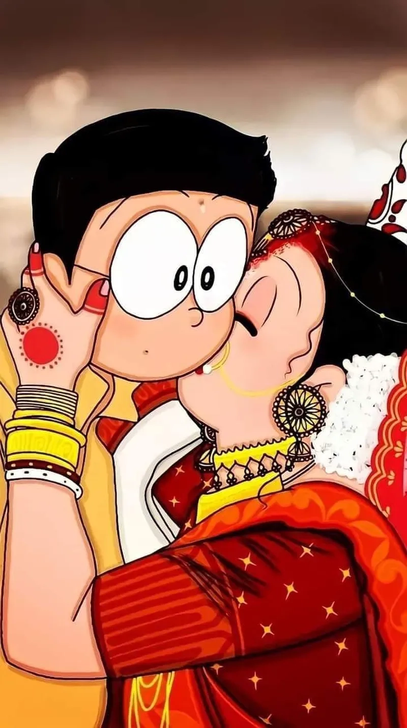 Tình tứ quá đáng trong cảnh Nobita hôn Shizuka