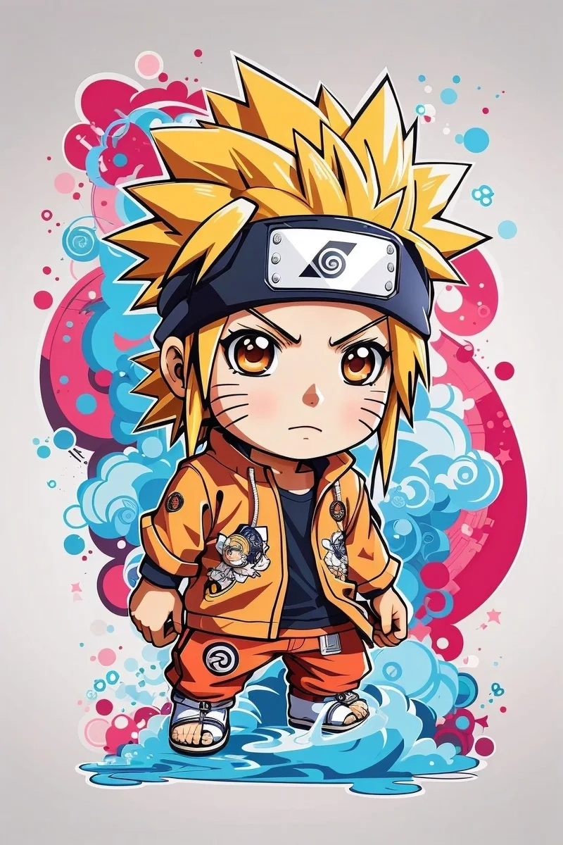 Tô màu naruto chibi giúp bạn thư giãn và thể hiện sự sáng tạo