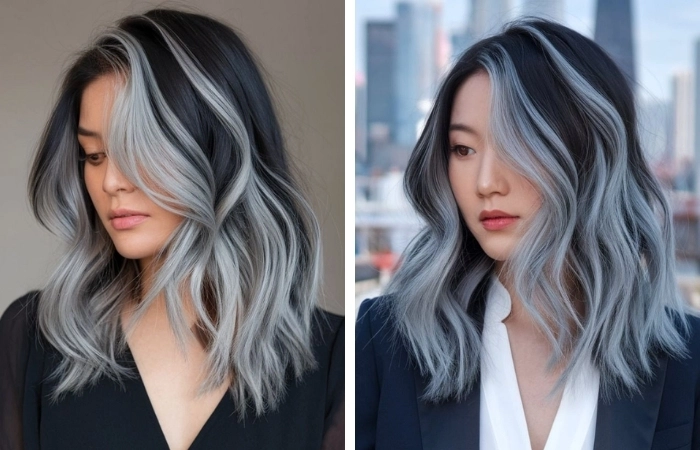 Tỏa sáng nhờ các kiểu tóc nhuộm màu xám khói đẹp