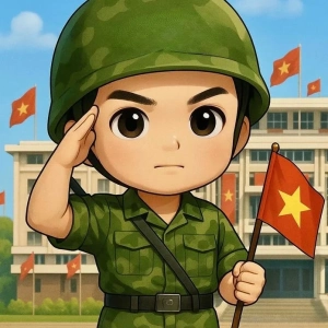 Tổng hợp hình ảnh chú bộ đội chibi siêu dễ thương và ý nghĩa
