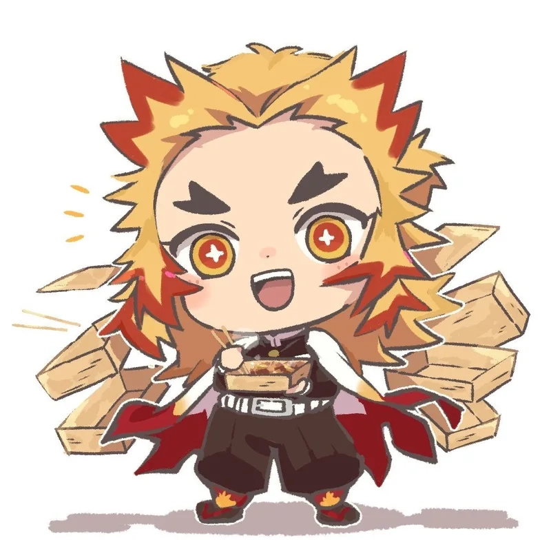 Tổng hợp những ảnh rengoku chibi siêu chất lượng cho fan Demon Slayer
