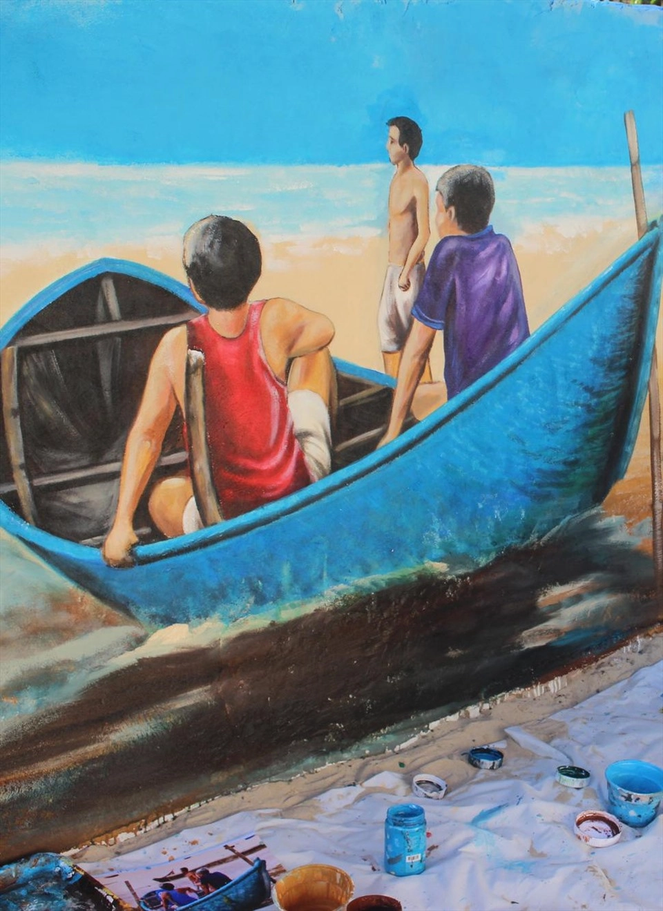 Trải nghiệm làng bích họa tam kỳ cùng những bức tranh nổi bật