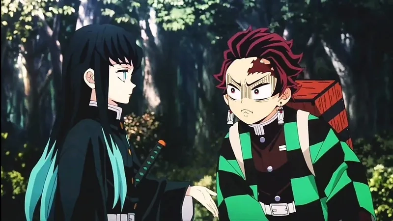 Trận đối đầu kinh điển giữa Muichiro vs Tanjiro trong anime