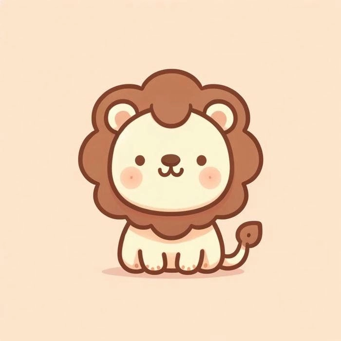 Trang trí điện thoại với hình nền cung sư tử chibi cute