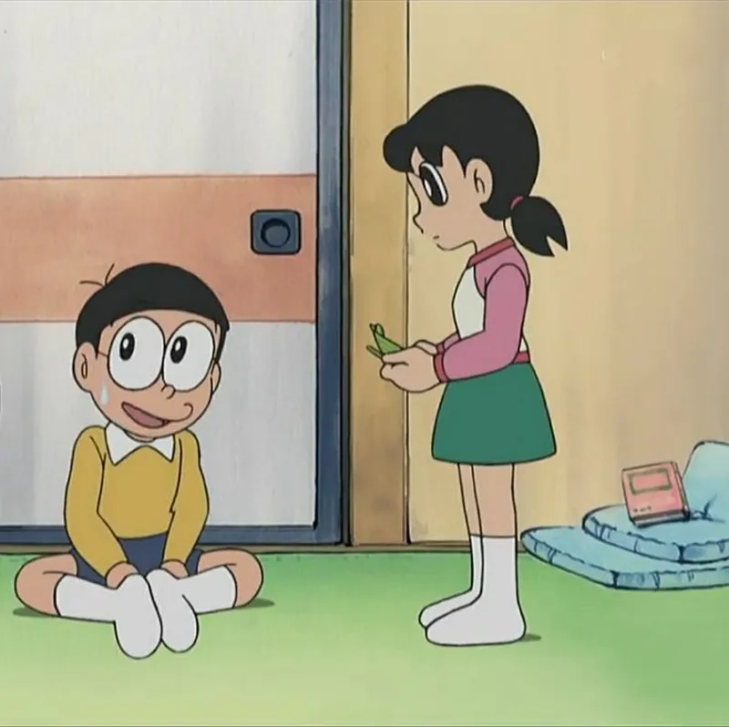 Tuổi thơ ai chẳng biết Nobita va Xuka dễ thương thế nào