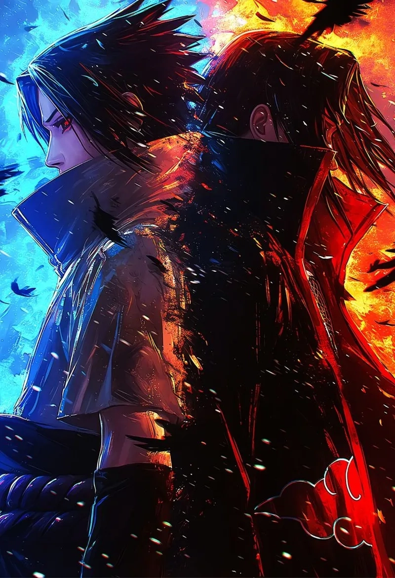 Uchiha Sasuke anime luôn nổi bật với hình ảnh lạnh lùng và mạnh mẽ.