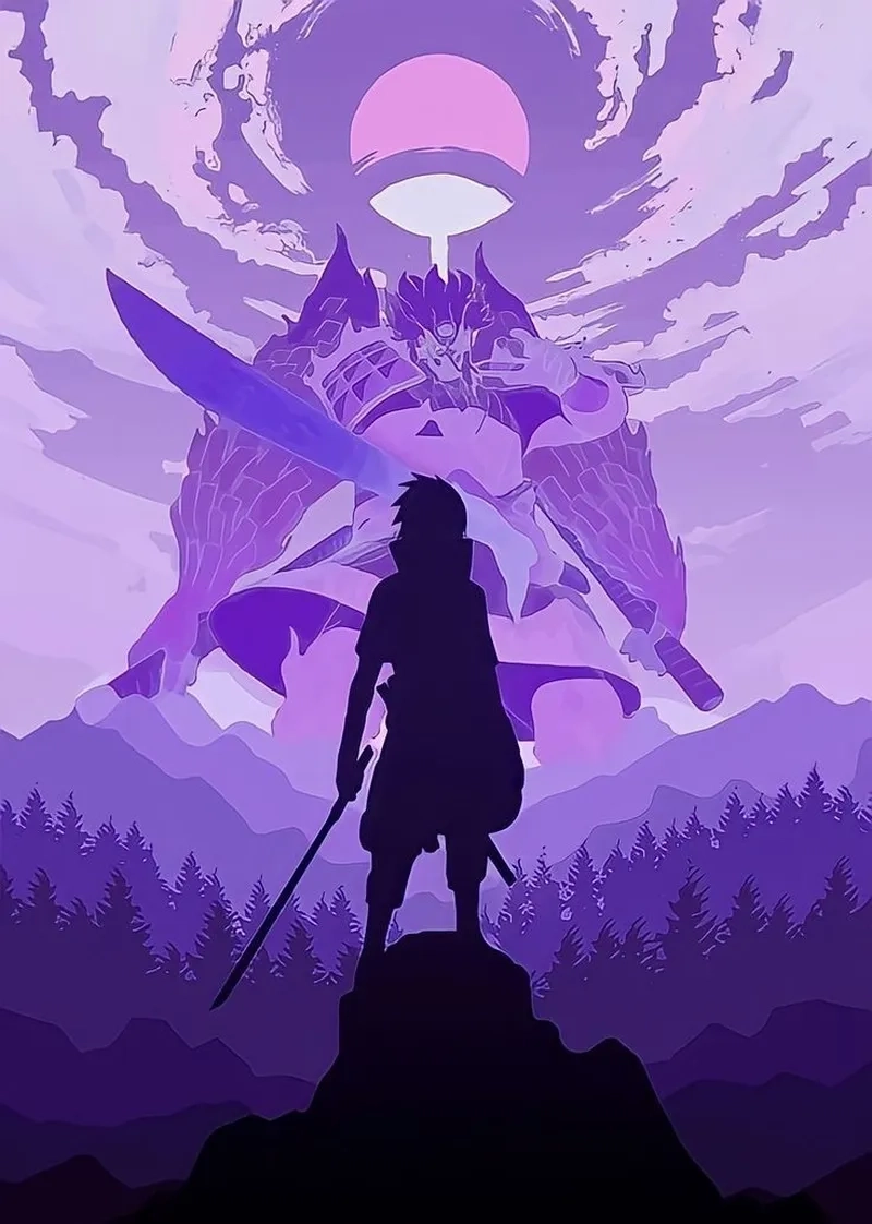 Uchiha Sasuke chibi wallpaper tạo cảm giác dễ thương và sinh động.