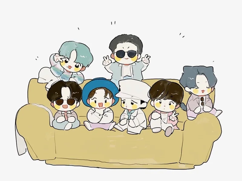Vẽ chibi bts dễ dàng và thú vị cho những ai yêu thích sáng tạo