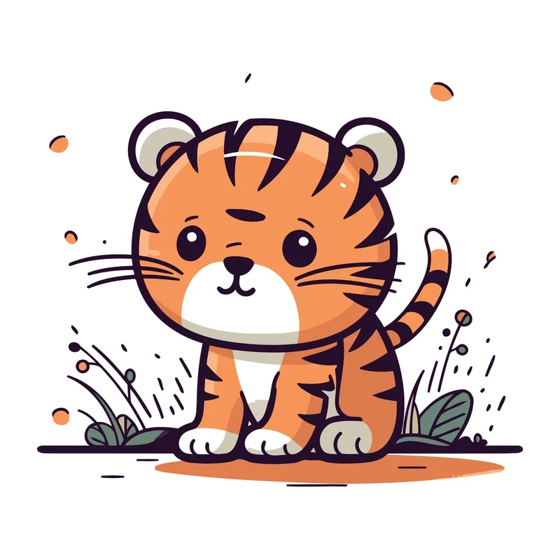 Vẽ con hổ chibi thật dễ dàng và mang lại niềm vui bất ngờ