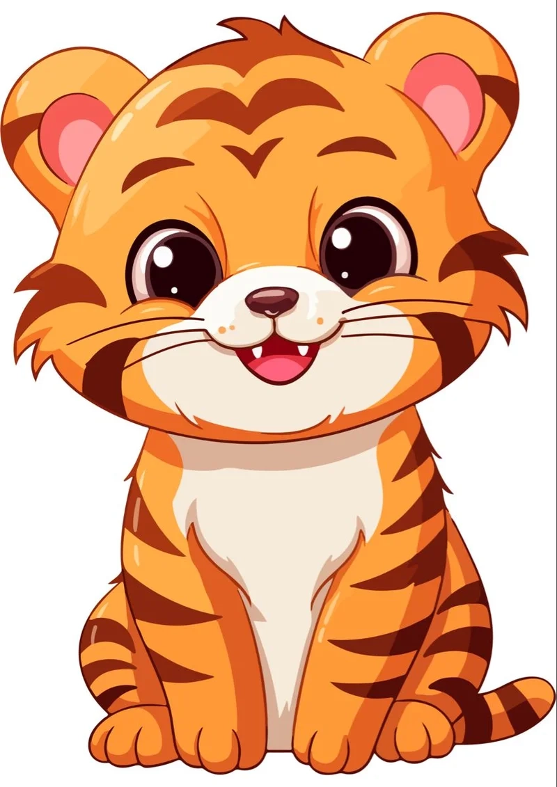 Vẽ hổ chibi cute giúp bạn thể hiện sự sáng tạo không giới hạn