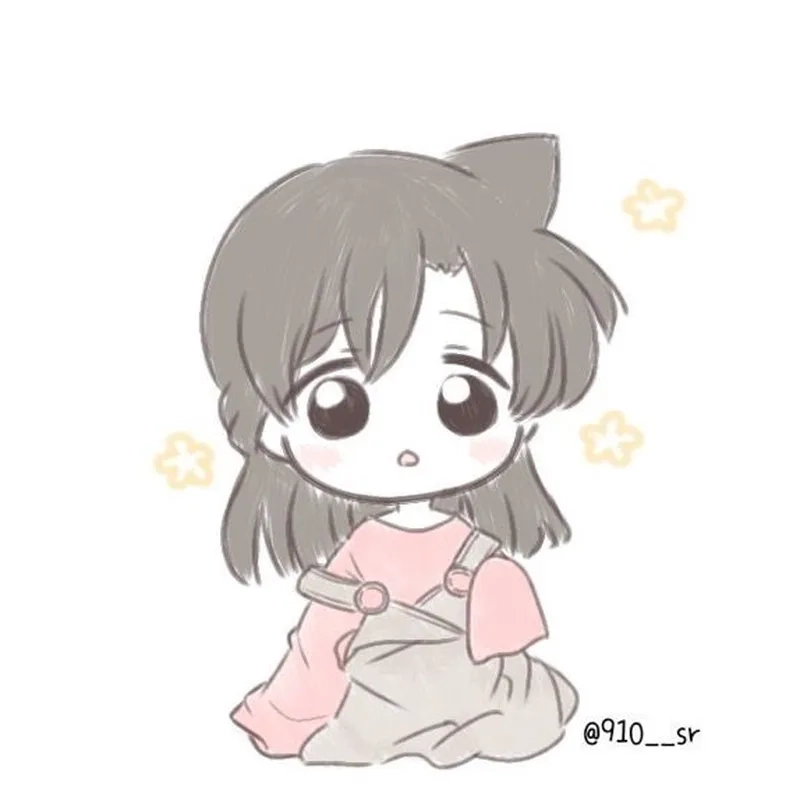 Vẽ Ran Mori chibi hướng dẫn từng bước đơn giản