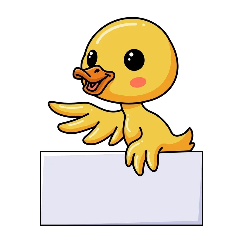 Vịt con chibi là hình ảnh nhỏ nhắn, dễ thương và đáng yêu