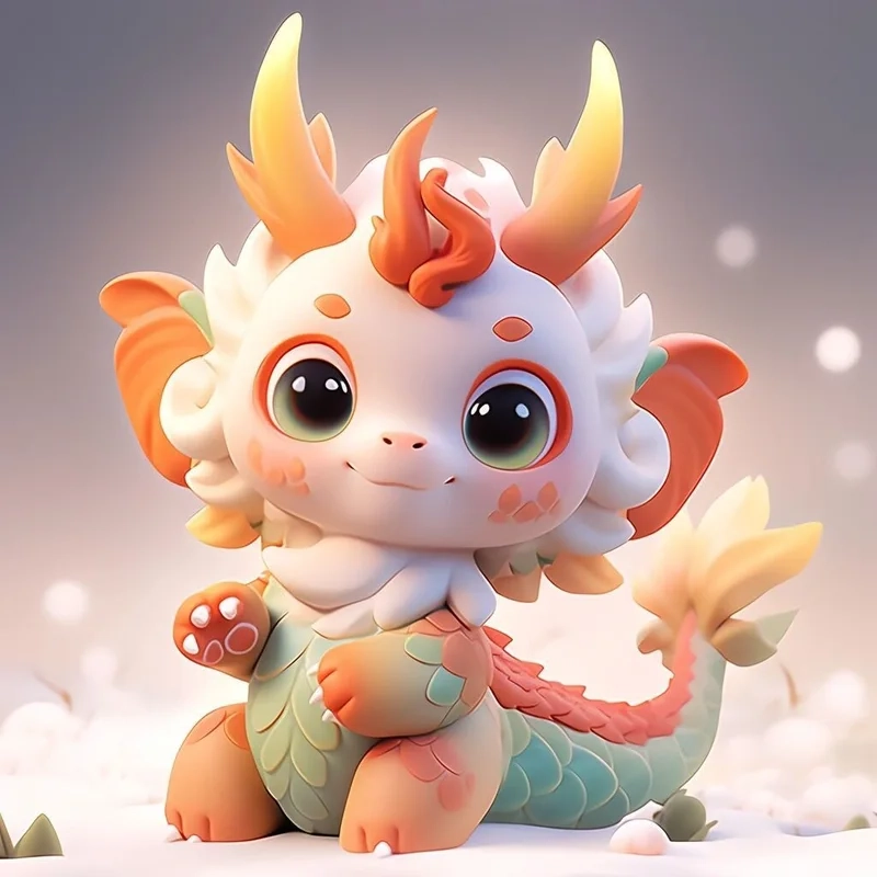 Xem ngay hình con rồng chibi siêu đáng yêu