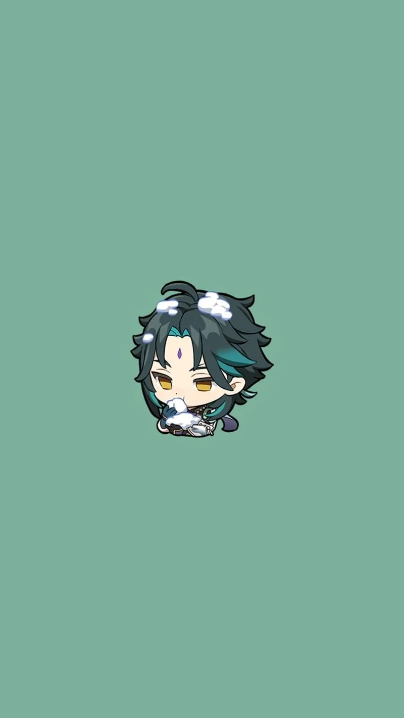 Xiao chibi sticker dễ thương, phù hợp với mọi fan Genshin Impact