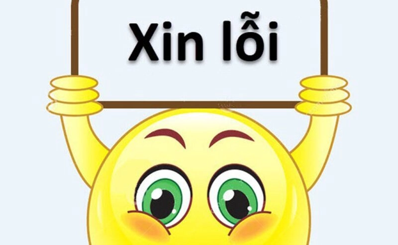Xin lỗi meme dễ thương mà cực kỳ hợp trend